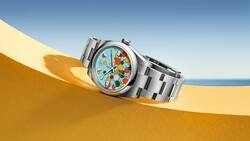 Die grösste Überraschung von Rolex an der Watches & Wonders 2023: Eine farbig gepunktete Oyster Perpetual.