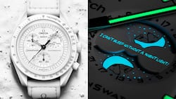 Ganz in Weiss, mit nächtlicher Überraschung: Die neue Moonswatch von Omega und Swatch.