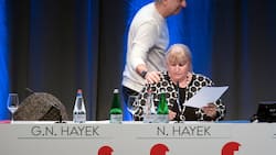 Verhalten optimistisch: CEO Nick Hayek und VR-Präsidentin Nayla Hayek rechnen für 2019 mit einem «gesunden Wachstum» der Swatch Group.