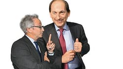 Sichere Werte auch in mageren Zeiten: Franck Riboud (links, Danone), Paul Bulcke (Nestlé).