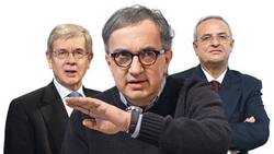 Philippe Varin, Chef von PSA Peugeot Citroën, Fiat-Lenker Sergio Marchionne und Martin Winterkorn von VW.