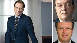 Nah beieinander: die langjährigen CS-Banker Walter Berchtold, Oswald Grübel und Thomas Amstutz (v.l.).