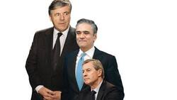 Neue Führung, alte Probleme: CEO Josef Ackermann (l.) übergibt das Zepter an Anshu Jain und Jürgen Fitschen (r.).
