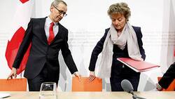 Unglücklich verhandelt: Finanzministerin Eveline Widmer-Schlumpf und Unterhändler Michael Ambühl.
