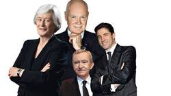 Jasmine Audemars, Jean- Claude Biver, Bernard Arnault, Frédéric de Narp (v.l.)