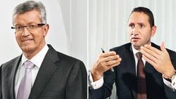 Planen den Umzug von AWD von Zug nach Zürich: Swiss-Life-Schweiz-Chef Ivo Furrer (l.) und Noch-AWD-Schweiz-Chef Remo Weibel.