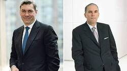 Martin Wittig (l.) verlässt seinen CEO-Posten aus gesundheitlichen Gründen, Burkhard Schwenker folgt seinem Nachfolger.