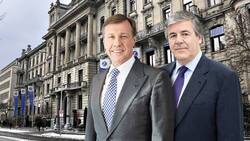 Ein Unternehmen, zwei Temperamente: Martin Senn, «Zürich»-CEO, und Josef Ackermann, Präsident.