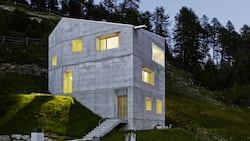 Lü in Val Müstair: Das mit einem Architektenpreis prämierte Haus wurde für den 2021 verstorbenen Fitness-Guru Werner Kieser gebaut.