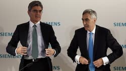 Sulzer-Präsident Peter Löscher (l.) unterliegt Siemens-Chef Joe Kaeser bei Dresser-Rand.Keystone