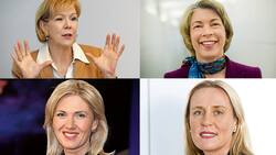 Monika Ribar, Barbara Kux, Iris Bohnet, Beatrice Weder di Mauro (v.l.o. im Uhrzeigersinn).  KEY