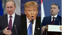 Wladimir Putin, Viktor Orban und Donald Trump: Der Nachahmer und seine Vorbilder.   Keystone