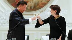 Xi Jinping und Doris Leuthard: Xi nimmt als erster Staatschef Chinas am WEF teil.  Keystone