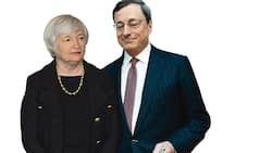 Gelddrucker vom Dienst: Janet Yellen, designierte Chefin der Fed, und  EZB-Lenker Mario Draghi.