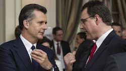 Nationalbank-Präsidenten unter sich: Thomas Jordan (re.) und Philipp Hildebrand.Keystone