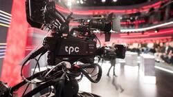 Kamera im SRF-Studio: Die Schweiz stimmt am 4. März 2018 über die No-Billag-Initiative ab.