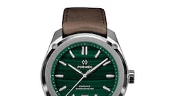 Die Essence 41 Malachite mit Lederband.