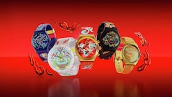 Swatch lanciert fürs chinesische neue Jahr gleich fünf Uhren mit Drachensujets.