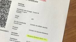 HERKUNFTSANGABE: Viele Schweizer sind mit dem Moderna-Impfstoff aus der spanischen Abfüllerei geimpft.