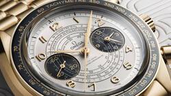 Die Omega Speedmaster Chronoscope in Gold.