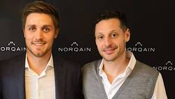 Beherzte Verkäufer: Norqain-CEO Ben Küffer (l.) und Ex-NHLWeltklasse-Verteidiger Mark Streit.