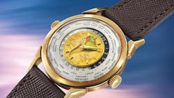 Weltrekord: Die Patek Philippe 2523 in Gelbgold mit polychromem Cloisonné-Zifferblatt kam für 7’961’000 Franken unter den Hammer.