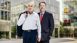 VR-Präsident Gilbert Ghostine (l.) und CEO Richard Saynor gehen mit Sandoz neue Wege.