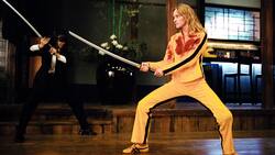 Das blutige Schwert von Hattori Hanzo aus «Kill Bill» Vol. 1 (2003): Für 43'750 Dollar versteigert (2022).