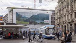 Der UBS-Sitz am Paradeplatz in Zürich wird momentan umgebaut.