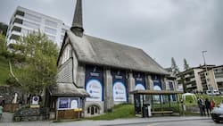 Diese Kirche wird zum USA House während des WEF.