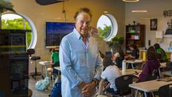 Jeff Greene an der Greene School in West Palm Beach