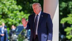 Präsident Trump kurz nach seiner Ankunft in Frankreich anlässlich eines G7-Gipfels.