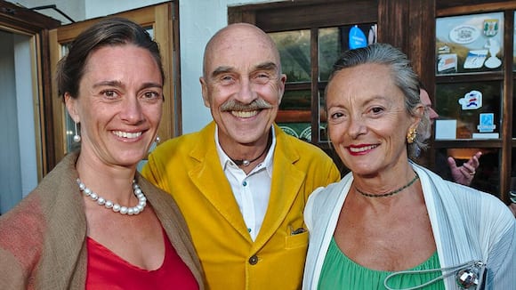 Kurt Engelhorn mit Gattin Carmen und Tochter Viktoria