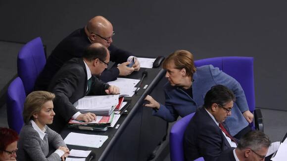 Angela Merkel im Bundestag