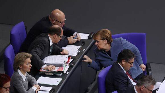 Angela Merkel im Bundestag