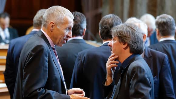 Paul Rechsteiner (SP) und Konrad Graber (CVP)