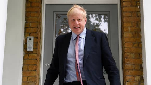 epa07609646 Former British foreign secretary Boris Johnson departs his home in London, Britain, 29 May 2019. Media reports state that Johnson has been summoned to court over misconduct claims over comments he made in the lead up to the EU referendum. EPA/ANDY RAIN