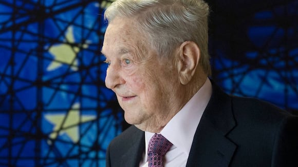 FILE - In this Thursday, April 27, 2017 file photom, George Soros, Founder and Chairman of the Open Society Foundation, waits for the start of a meeting at EU headquarters in Brussels. (Olivier Hoslet/Pool Photo via AP)