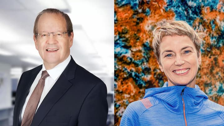 links Thierry ­Lalive d’Epinay und rechts seine Frau Maya Lalive d’Epinay-Buff