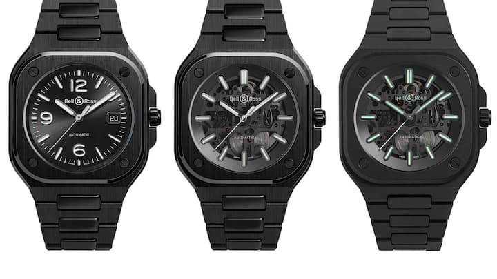 Bell & Ross BR 05 Inspiriert von der Instrumententafel, mit 41-mm-Gehäuse aus schwarzer Keramik und freiem Blick aufs Kaliber, hat diese Uhr das Zeug zum Signature Piece. 8600 Fr.