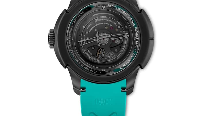 Toto Wolff Wearing the Big Pilotâs Watch Shock Absorber XPL Toto Wolff x Mercedes-AMG PETRONAS Formula Oneâ¢ Team (Ref. IW356201)