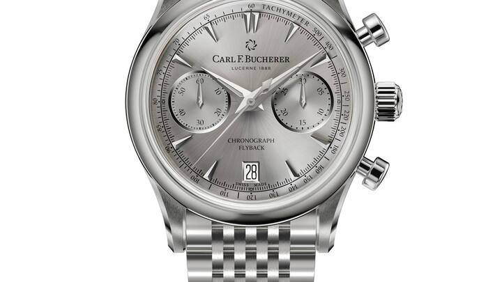 Manero Flyback im 40-mm-Edelstahlgehäuse
