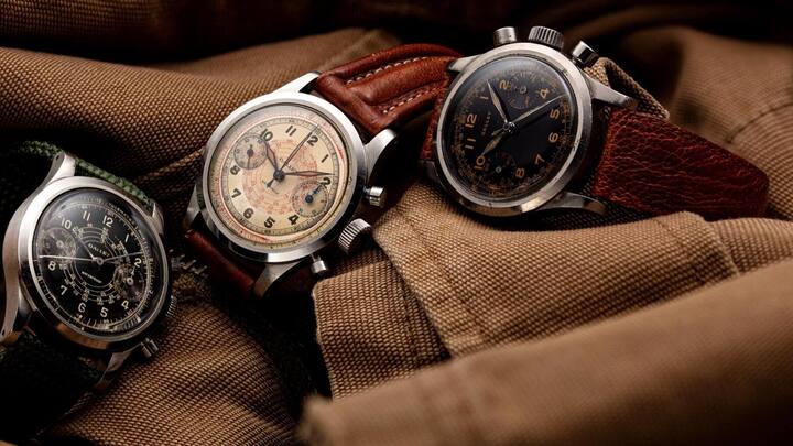 Gallet Multichron Clamshell circa 1938