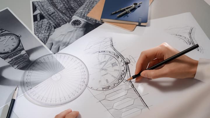 Ein Schritt des Making Ofs der Uhr.