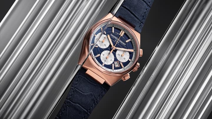Der Hitghlife Chronograph mit rotgoldenem Stahlgehäuse