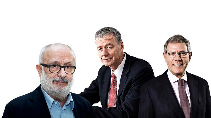 LONZA-BOSSE Der frühere Präsident Rolf Soiron, der neue CEO Marc Funk und der heutige starke Mann im Konzern, Albert Baehny (v.l.).