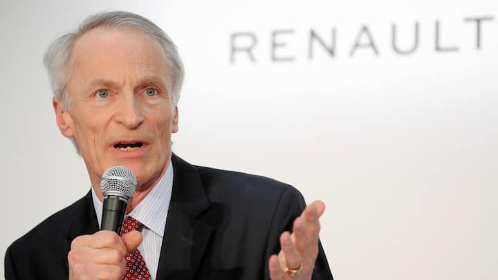 YOKOHAMA, JAPAN - MARCH 12: (CHINA OUT, SOUTH KOREA OUT) Renault SA Chairman Jean-Dominique Senard speaks during a joint news conference on March 12, 2019 in Yokohama, Kanagawa, Japan. They announced on Tuesday that Senard will act as Chairman of the new operating board of the three companies' alliance, with the CEOs of Nissan, Renault, and Mitsubishi Motors also joining the board.  (Photo by The Asahi Shimbun via Getty Images)