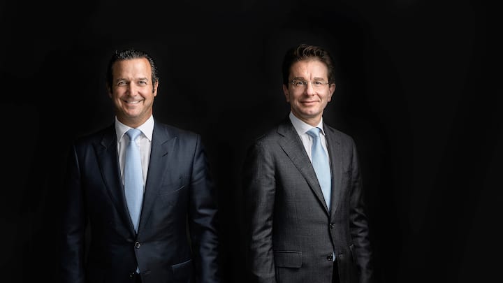 Pictet: Laurent Ramsey (48, l.) führt das Asset Management, neu mit Sébastien Eisinger (48)