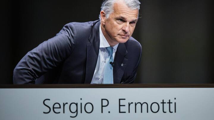 Foto: Stefan Bohrer, Basel, 24.4.24: Sergio Pietro Ermotti, Group Chief Executive Officer (CEO) der Grossbank UBS an der UBS Generalversammlung 2024 in Basel.