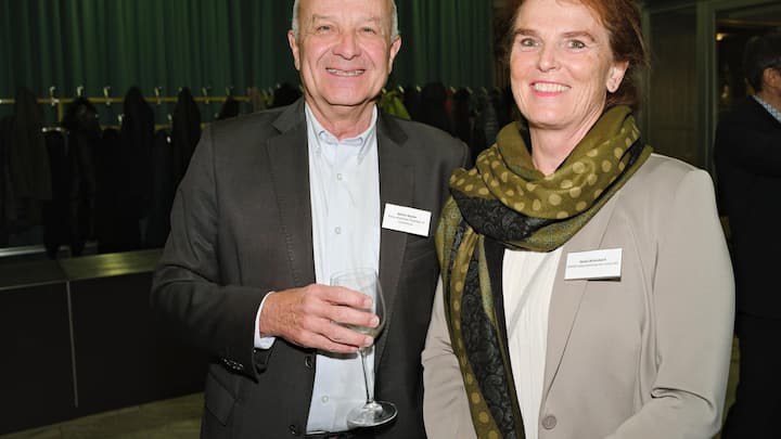 Martin Naville, Swiss-American Chamber of Commerce; Heike Birlenbach, Swiss International Air Lines AG